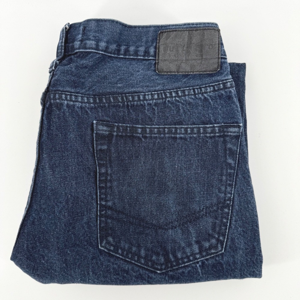 Bullhead Denim Co Jeans Mens 33x31 Dark Blue Wash‎ Slim Straight Indigo Denim